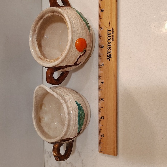 Vintage creamer & Sugar Japan hand painted berry design - Picture 10 of 10